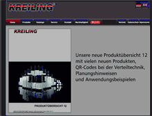 Tablet Screenshot of kreiling-technologien.de